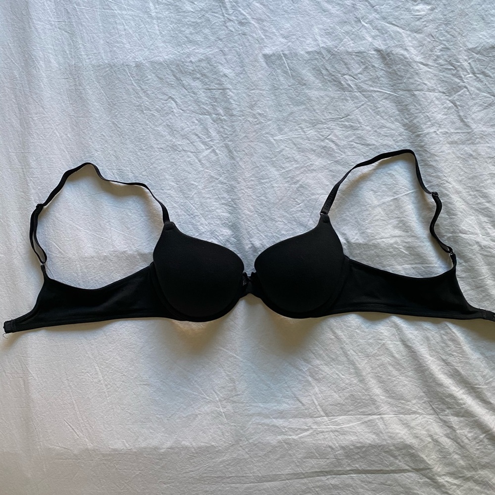 Victoria’s Secret black lined demi bra